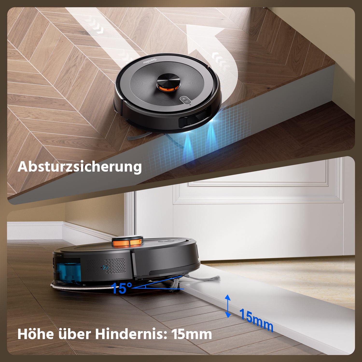 Teendow D10S MAX 2-in-1 Robot Vacuum Cleaner