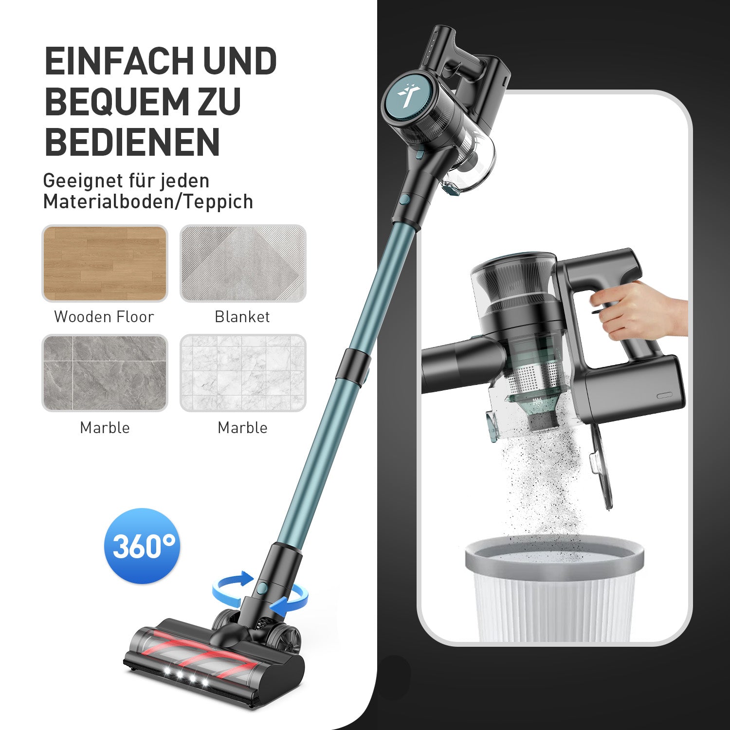 Teendow P11Pro Cordless Vacuum Cleaner