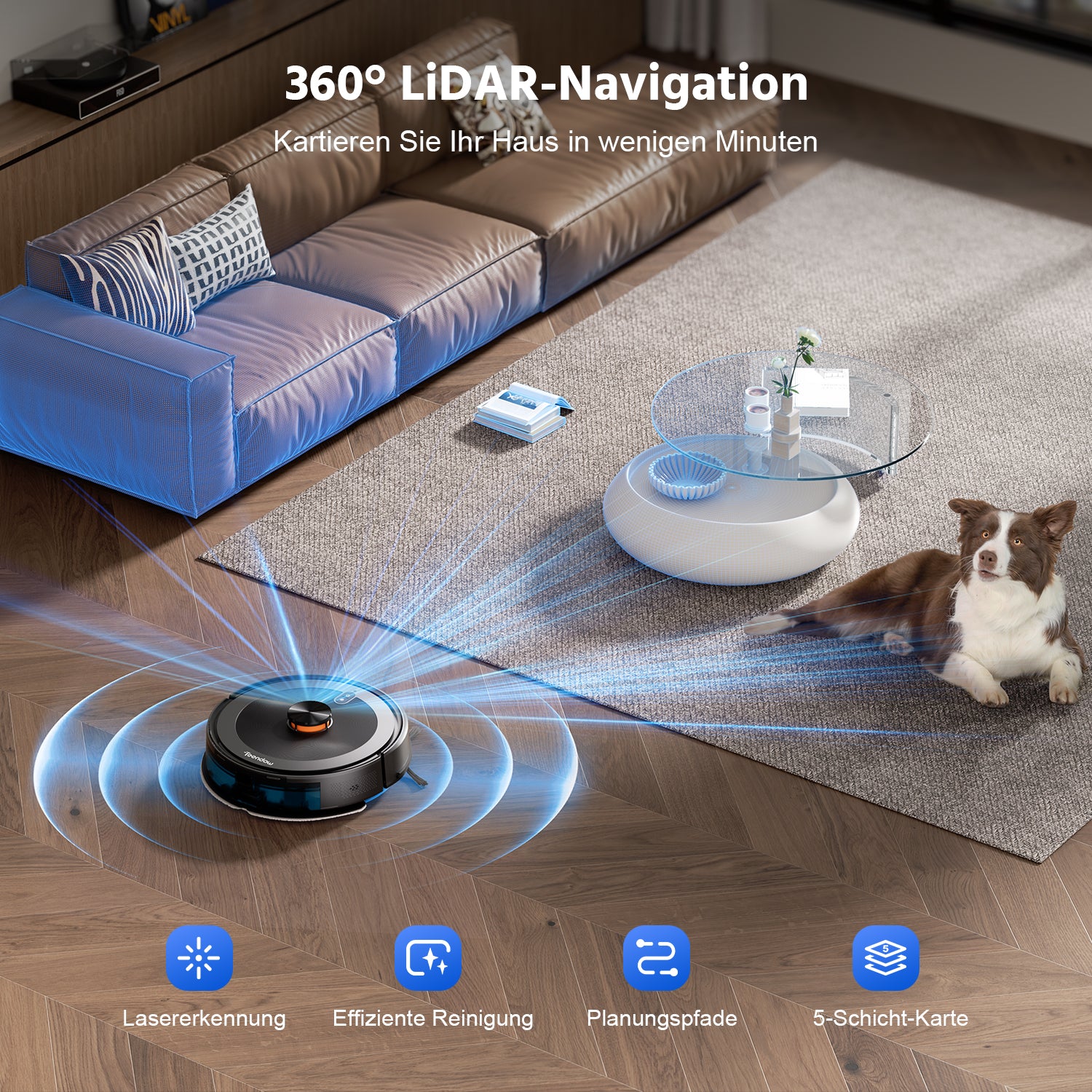 Teendow D10S MAX 2-in-1 Robot Vacuum Cleaner