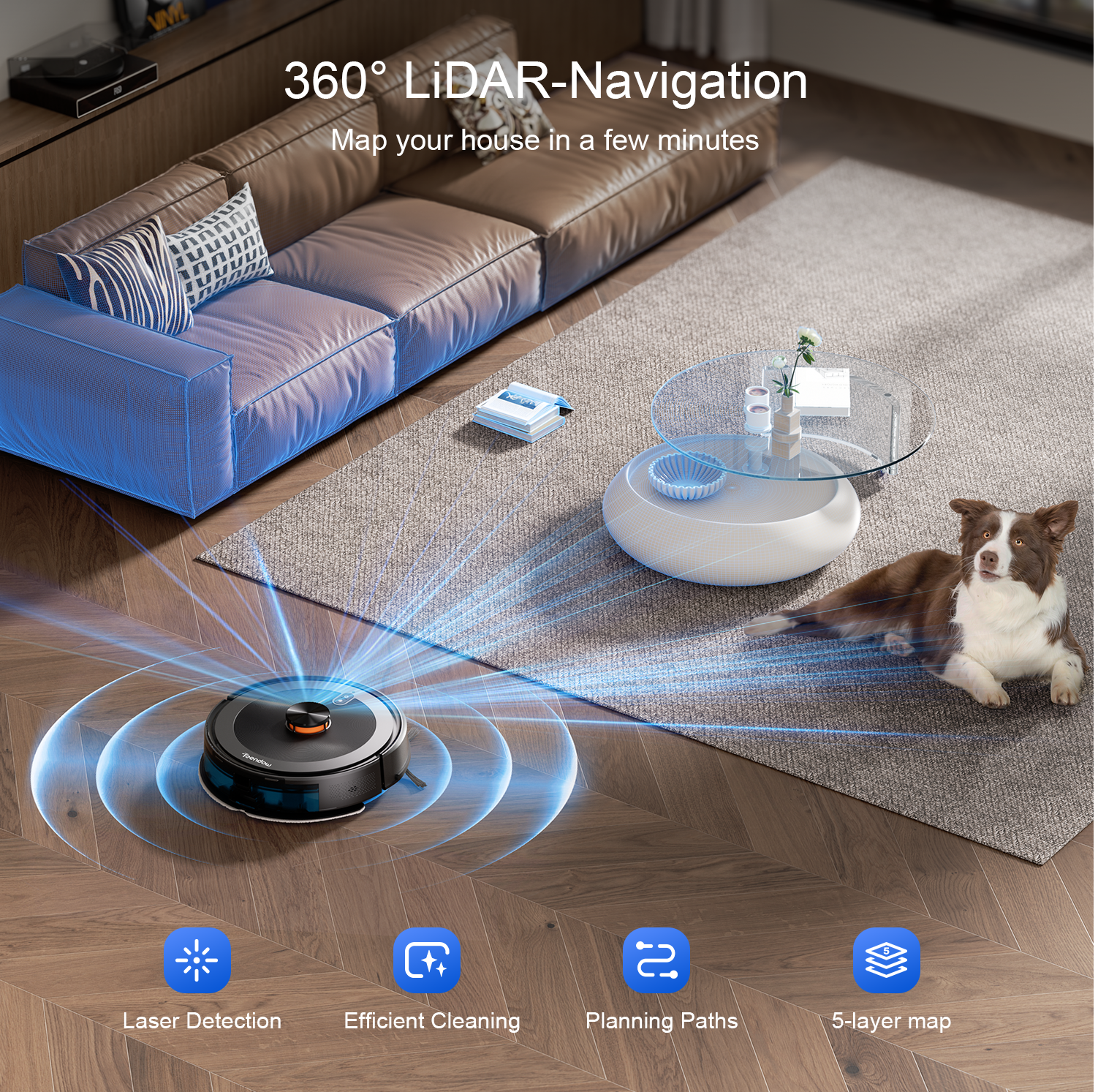 Teendow D10S MAX 2-in-1 Robot Vacuum Cleaner